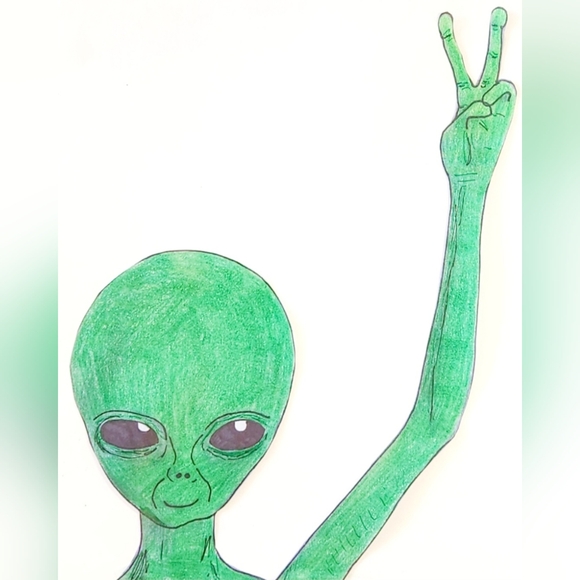 Custom Order @twicebutnice333 Peace Alien Cards 50 Pack - Picture 3 of 5